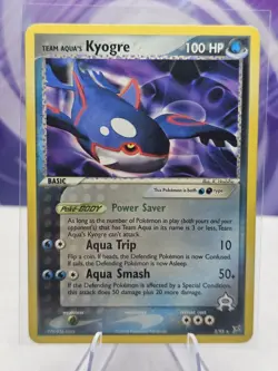 Kyogre 3/95 EX Team Magma Vs Team Aqua Pokemon Non Holo LP - Image 1