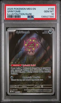 Spiritomb Pokemon Meg En-Mega Evolution 148/132 PSA 10 - Image 1