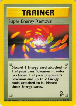 Super Energy Removal - 108/130 Base Set 2 - WOTC Unlimited - Pokemon TCG - 1999 - Image 1