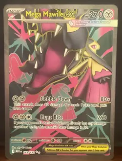Pokemon TCG Mega Mawile EX 162/132 Me01: Mega Evolution Holo Ultra Rare NM - Image 1
