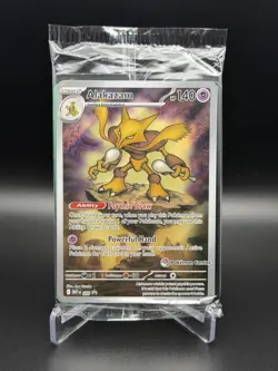 Pokemon TCG Alakazam 009 Pokemon Center Stamped Promo SEALED Mega Evolution NM - Image 1