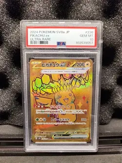 2024 Pokemon SV Terastal Fest Ex Japanese Pikachu Ultra Rare #236 PSA 10 - Image 1