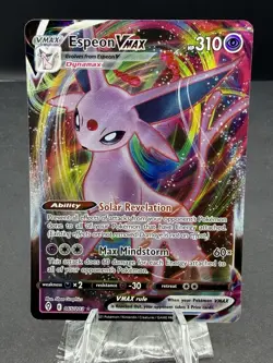 Pokemon TCG SWSH07: Evolving Skies #065/203 Espeon VMAX Holo - Image 1