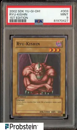 2002 Yu-Gi-Oh! SDK 1st Edition #003 Ryu-Kishin PSA 9 MINT - Image 1