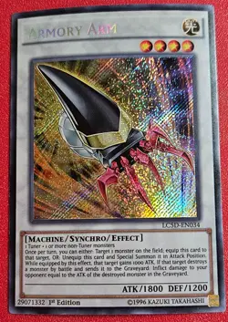 1x Yu-Gi-Oh! Armory Arm - LC5D-EN034 - Secret Rare - 1st Edition - NM - Image 1