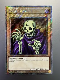 Yugioh - Skull Servant Platinum Secret Rare RA04-EN110, Near Mint, 1st Edition - Image 1