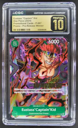 2024 ONE PIECE EUSTASS CAPTAIN KID PROMO P-067 CGC 10 PRISTINE B PT - Image 1