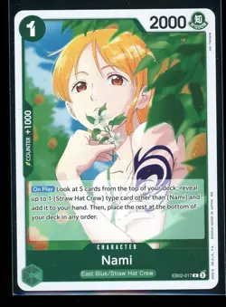 Nami One Piece EB02 Anime 25th Collection Rare #017 - Image 1