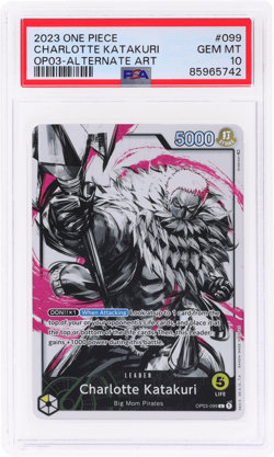 2023 One Piece Pillars of Strength Charlotte Katakuri Alternate Art PSA 10 - Image 1