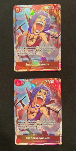 One Piece Emporio Ivankov Card Alt PRB-01 Full Art QTY 2 OP06-003 English - Image 1