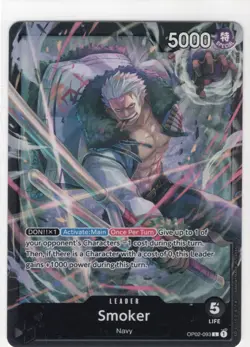• Smoker • OP02-093 SR Leader Starter Deck:19 Black One Piece TCG NM - Image 1