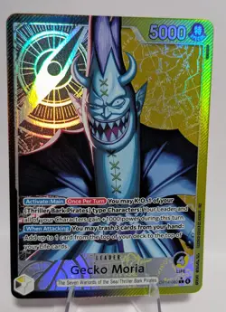 One Piece TCG: The Azure Sea's Seven *Foil* Gecko Moria (OP14-080) Alt Art - Image 1