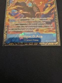 One Piece Portgas D Ace OP13-119 Top 16 Treasure Cup Prize Promo - Image 3