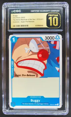 2022 ONE PIECE BUGGY SUPER PRE-RELEASE ST03-011 CGC 10 PRISTINE A PT - Image 1