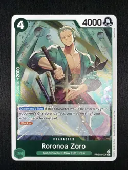 One Piece TCG The Best Vol. 2 PRB-02 - Roronoa Zoro R PRB02-006 - English NM - Image 1