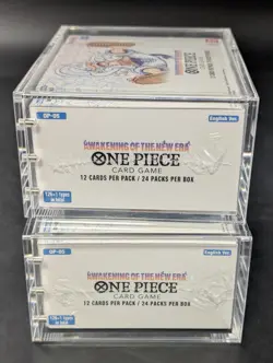 2x One Piece OP-05 Awakening Of The New Era EN Sealed Booster Boxes w/ Acrylic - Image 4