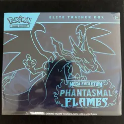 Pokemon TCG Mega Evolution Phantasmal Flames Elite Trainer Box ETB Charizard - Image 1