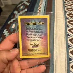 Ancient Mew 2000 promo Pokemon Card (Ancient Mew Info Card Only!!) NM In Plastic - Image 1