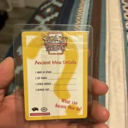 Ancient Mew 2000 promo Pokemon Card (Ancient Mew Info Card Only!!) NM In Plastic - Image 2