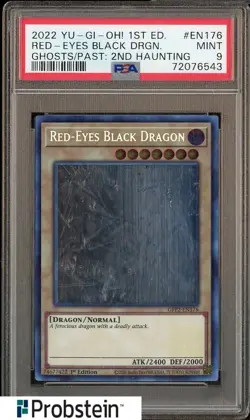 2022 Yu-Gi-Oh! 1st Edition GFP2-EN176 Red-Eyes Black Dragon PSA 9 MINT - Image 1