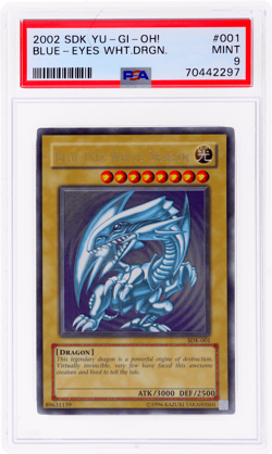 2002 Yu-Gi-Oh Starter Deck Kaiba Unlimited Blue Eyes White Dragon Ur PSA 9 - Image 1