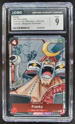 2022 ONE PIECE FRANKY 25TH MANGA ALT ART ST01-010 CGC 10 A PT - Image 1