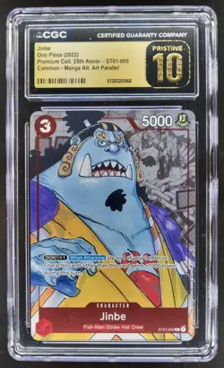 2022 ONE PIECE JINBE PROMO 25TH ANNIVERSARY ST01-005 CGC 10 PRISTINE A PT - Image 1