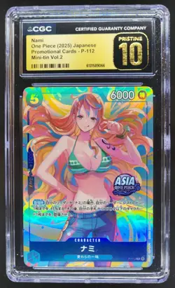 2025 ONE PIECE JP NAMI PROMO MINI-TIN P-112 CGC 10 PRISTINE B PT - Image 1