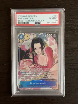 2025 ONE PIECE PROMOS ILLUSTRATION BOX VOL.1 #004 BOA HANCOCK PSA 10 - Image 1