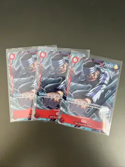 One Piece CCG Gin OP15-007 Alt Art SR - English- PACK FRESH MINT X3 - Image 1