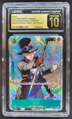 2025 ONE PIECE JP SABO PROMO OP09-027 CGC 10 PRISTINE B PT - Image 1