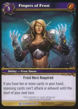 Moderate Play WoW TCG Fingers of Frost Icecrown World of Warcraft - Image 1