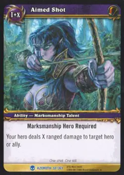 World of Warcraft TCG Aimed Shot - Heroes of Azeroth 32/361 - Image 1
