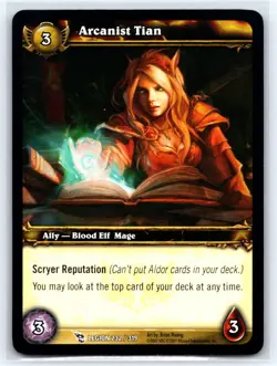 World of Warcraft TCG Legion #232/319 Arcanist Tian - Image 1