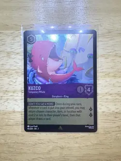 Disney Lorcana Archazia's Island - Kuzco - Temporary Whale - Cold Foil - Rare - Image 1
