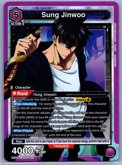 Sung Jinwoo SR UE17BT/SLG-1-021 - Union Arena: Solo Leveling - English NM - Image 1