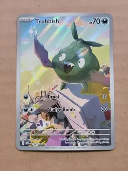 Pokemon Cards Trubbish 140/086 White Flare Illustration Rare NM - Image 1