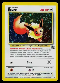 Pokemon Card - Eevee Holo WoTC Promo #11 Promo - Image 1