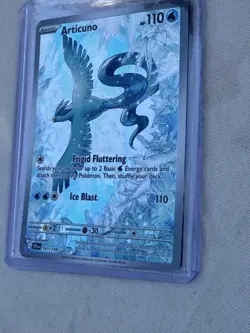 Pokemon TCG Articuno 161/159 JTG EN Full Art Holo Water Moderately Played Card - Image 2
