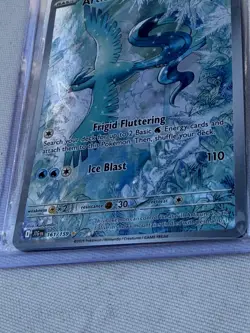 Pokemon TCG Articuno 161/159 JTG EN Full Art Holo Water Moderately Played Card - Image 3
