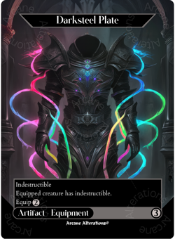 Darksteel Plate - Full Art Altered Art Custom Proxy Cards - Image 1