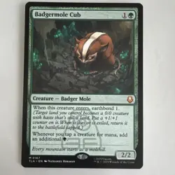Avatar: The Last Airbender Badgermole Cub TLA 0167 Green Creature MTG Card 2025 - Image 1