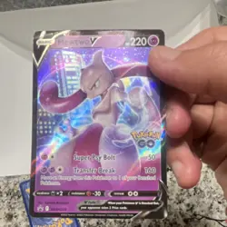 Mewtwo V SWSH223 Promo Full Art Holo Psychic Sword & Shield Promo Cards - Image 1