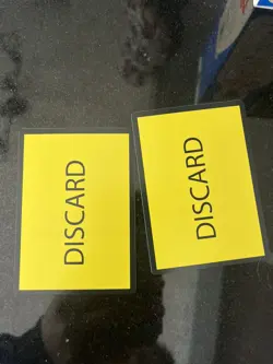 Two 2024 Disney Lorcana Yellow Discard Error Cards - Ursula’s Return - Image 1