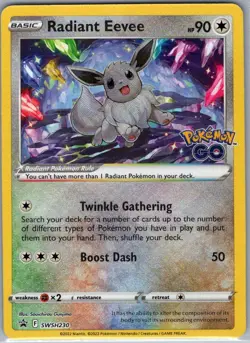 Radiant Eevee SWSH230 SWSH: Sword & Shield Promo Cards - Pokemon Card - NM - Image 1