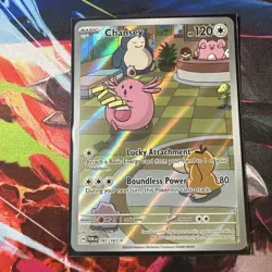 Pokemon TCG Chansey Illustration Twilight Masquerade Card 187/167 - Image 1