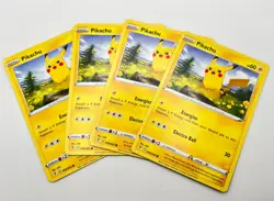 049/203 Pikachu 4x x4 Pokemon Cards Evolving Skies Playset - Image 1