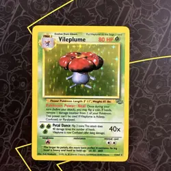 Pokemon Vileplume 15/64 Jungle Holo Rare Card WOTC Vintage - Image 1