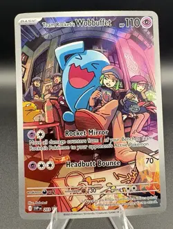 Team Rocket's Wobbuffet 203 Sv: Scarlet & Violet Promo Cards Holo - Image 1