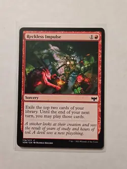 Reckless - Impulse Innistrad: Crimson Vow - LP - Common - Sorcery - Image 1